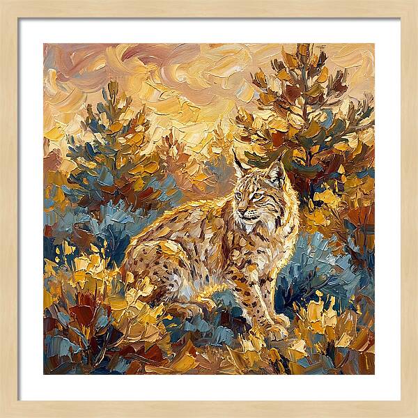 Lynx In A Mediterranean Landscape