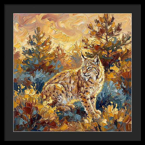 Lynx In A Mediterranean Landscape