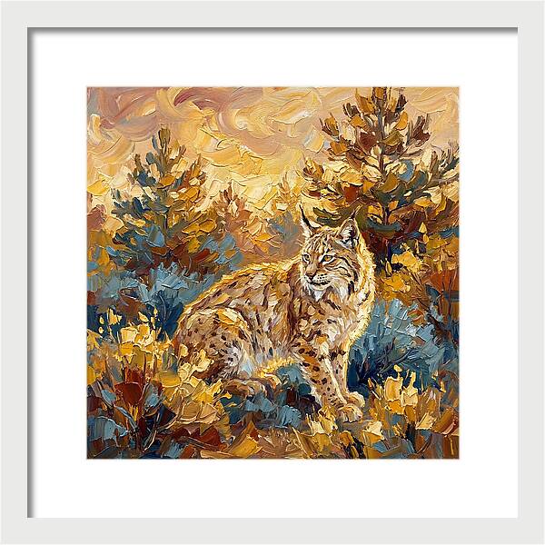 Lynx In A Mediterranean Landscape