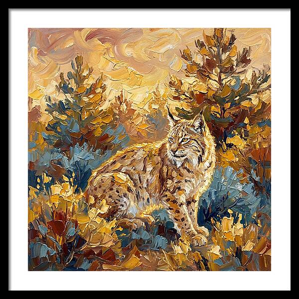 Lynx In A Mediterranean Landscape