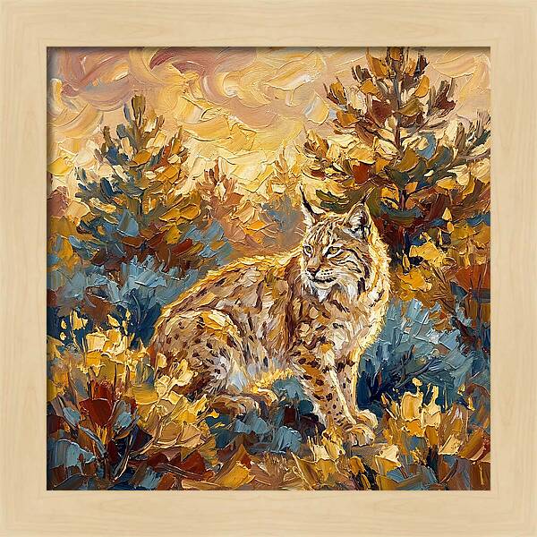 Lynx In A Mediterranean Landscape