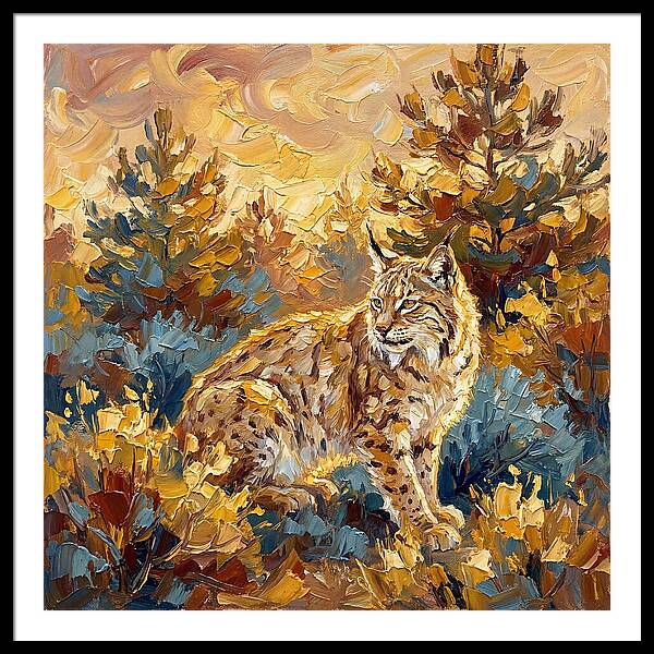 Lynx In A Mediterranean Landscape