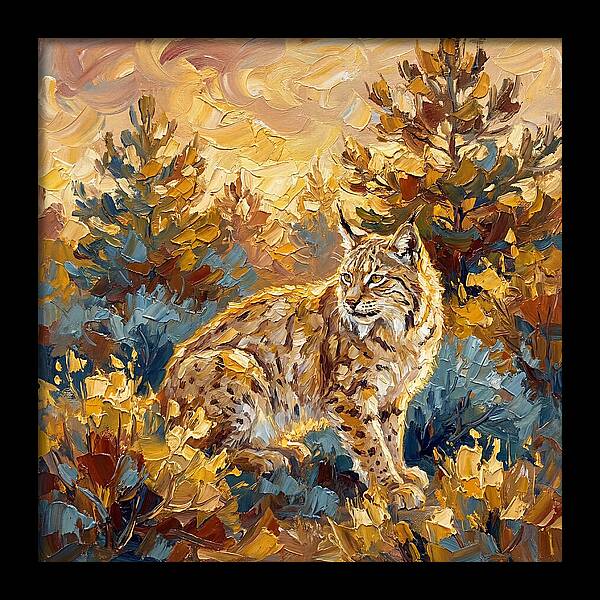 Lynx In A Mediterranean Landscape
