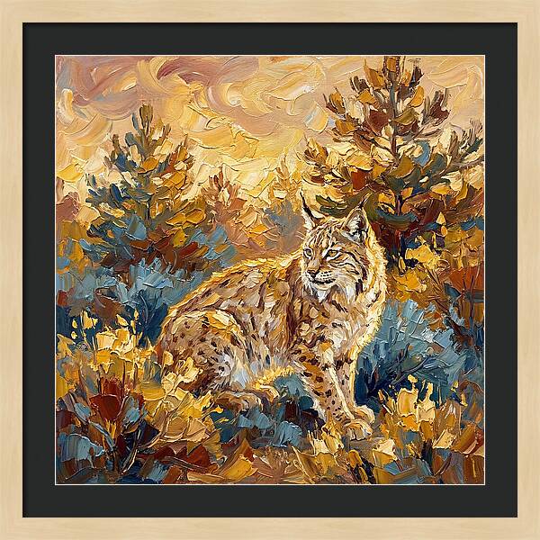 Lynx In A Mediterranean Landscape