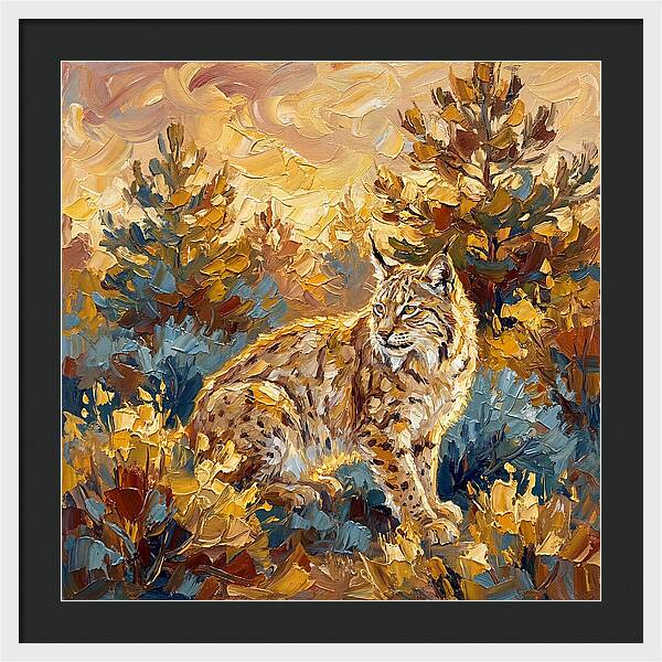 Lynx In A Mediterranean Landscape