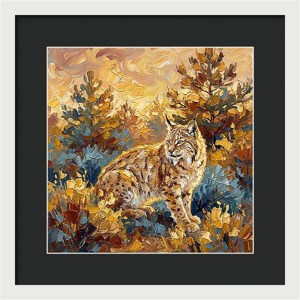 Lynx In A Mediterranean Landscape