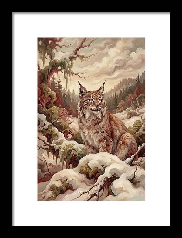 Lynx In A Winter Wonderland