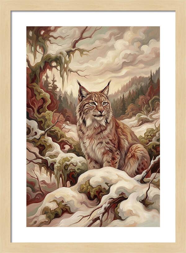 Lynx In A Winter Wonderland