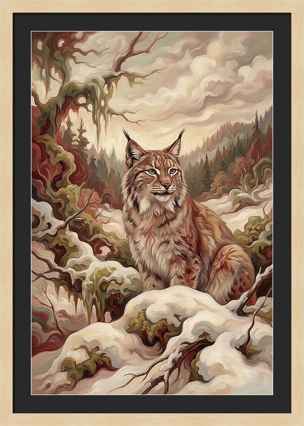 Lynx In A Winter Wonderland
