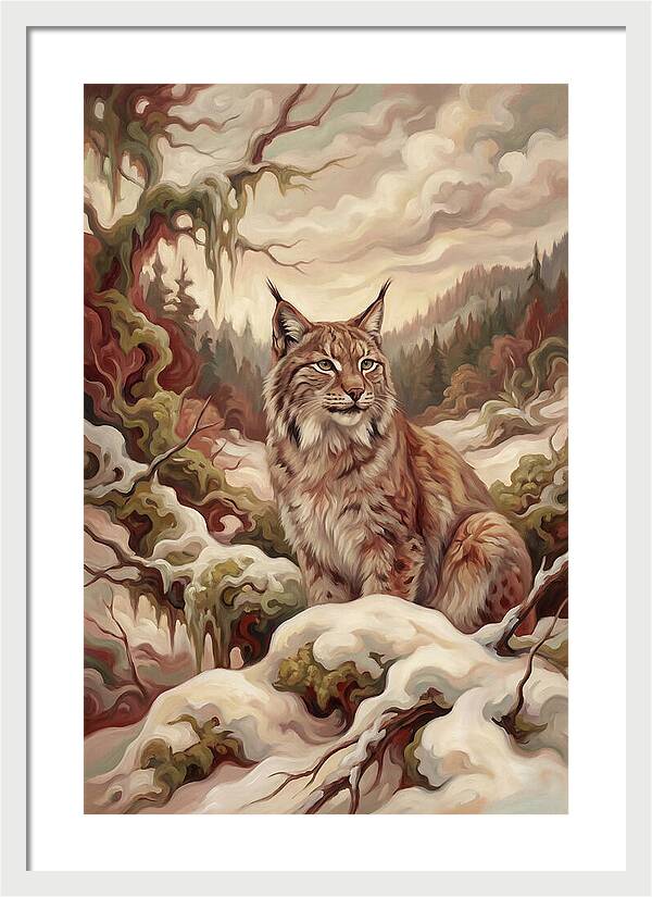 Lynx In A Winter Wonderland