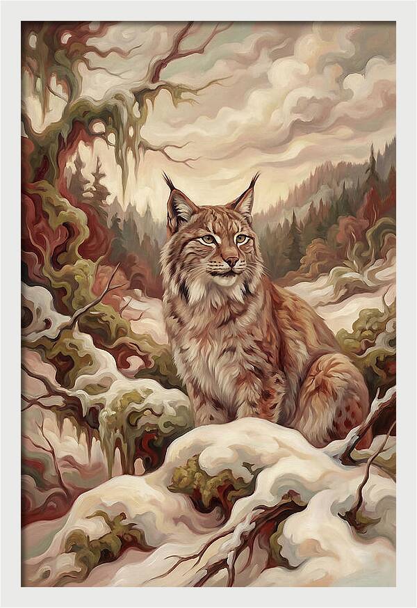 Lynx In A Winter Wonderland