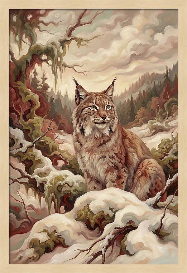 Lynx In A Winter Wonderland