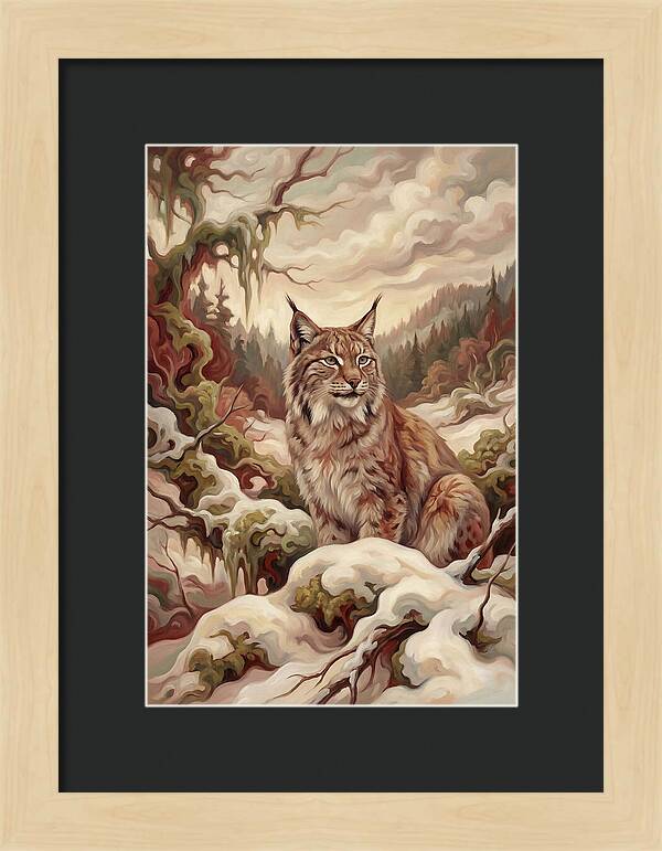 Lynx In A Winter Wonderland