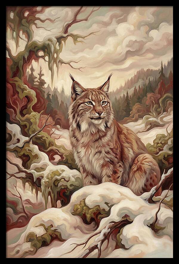 Lynx In A Winter Wonderland
