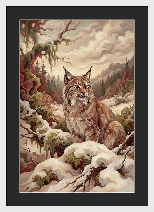 Lynx In A Winter Wonderland