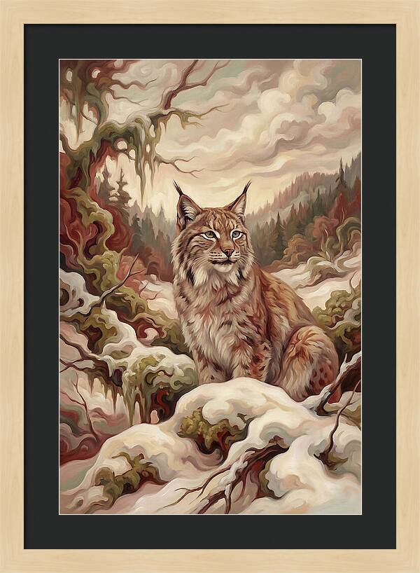 Lynx In A Winter Wonderland
