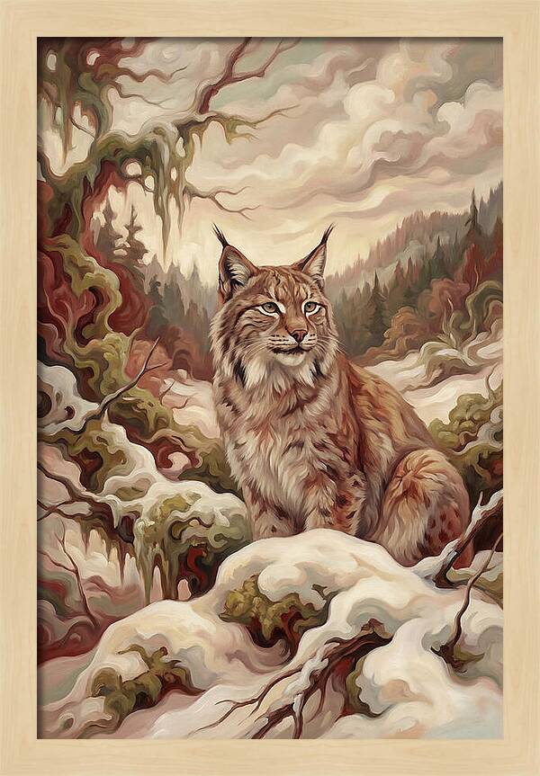 Lynx In A Winter Wonderland