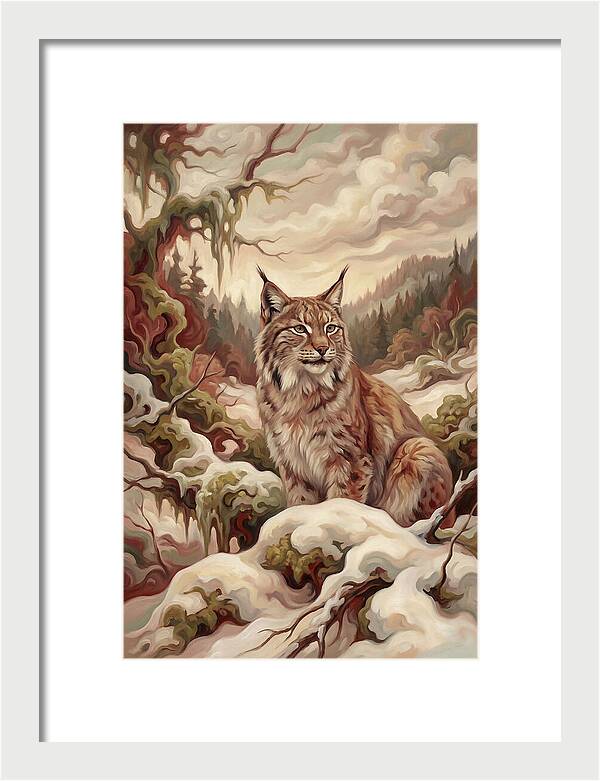 Lynx In A Winter Wonderland