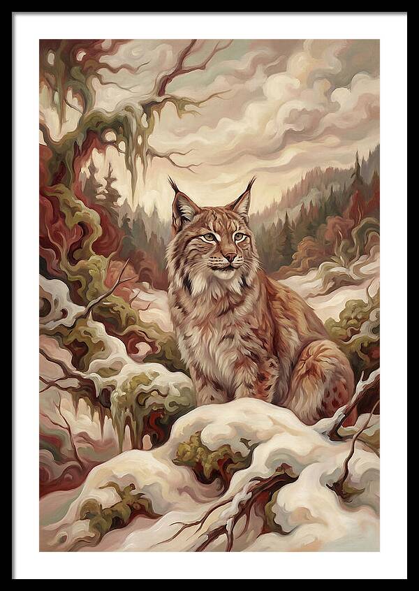 Lynx In A Winter Wonderland