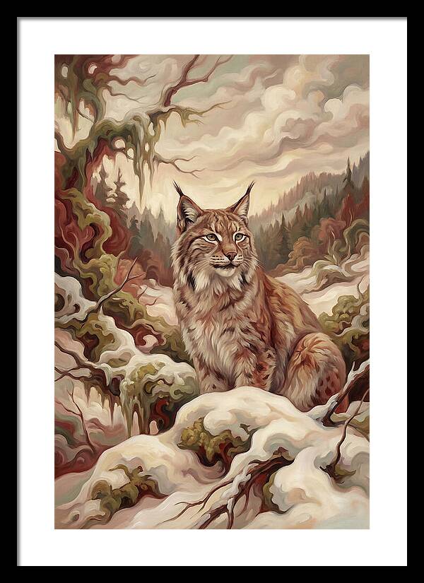 Lynx In A Winter Wonderland