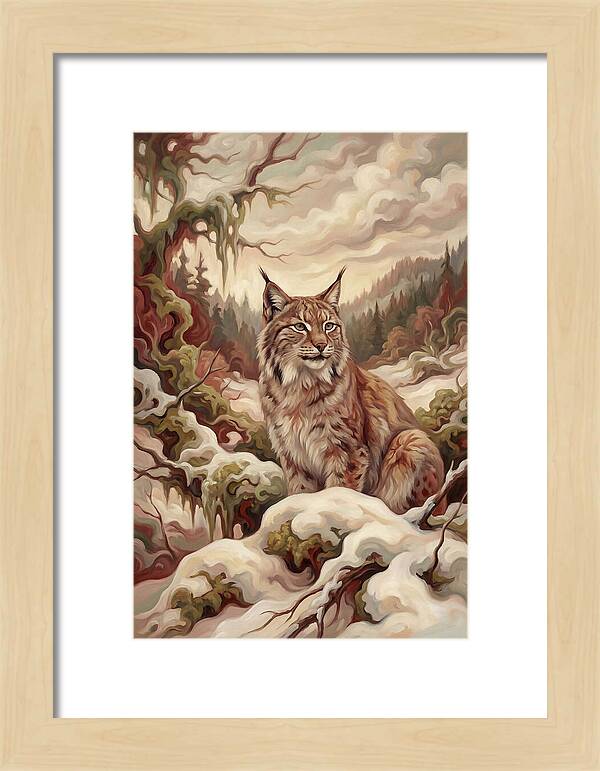 Lynx In A Winter Wonderland