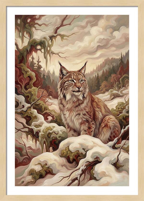 Lynx In A Winter Wonderland