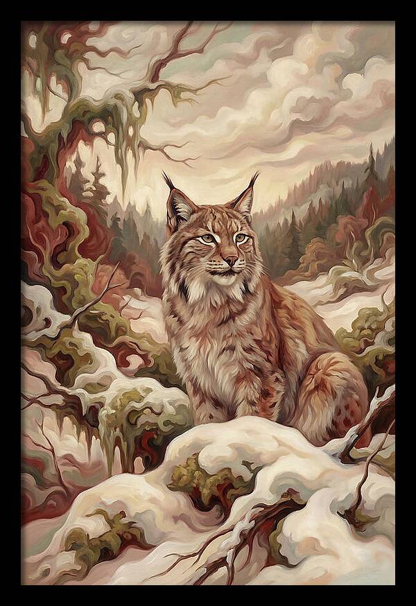 Lynx In A Winter Wonderland