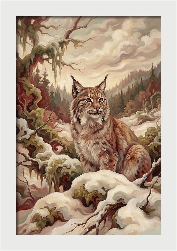 Lynx In A Winter Wonderland