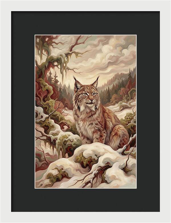 Lynx In A Winter Wonderland