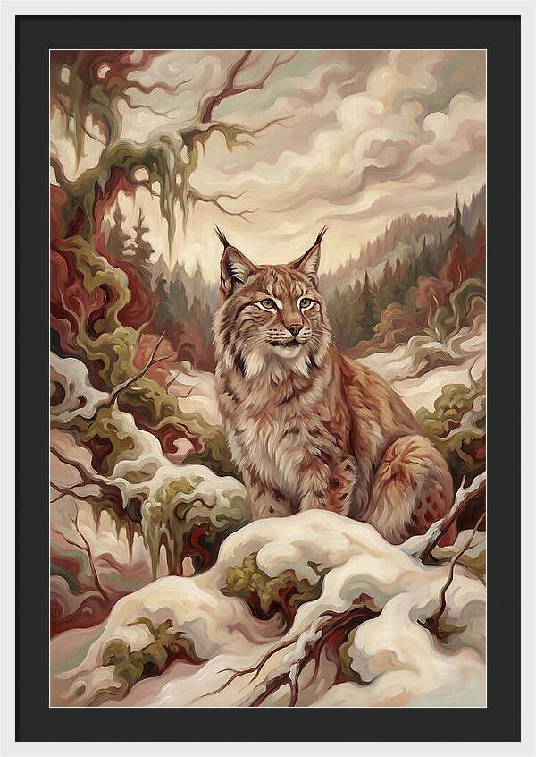Lynx In A Winter Wonderland