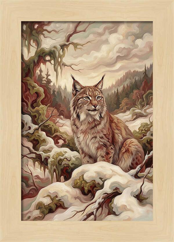 Lynx In A Winter Wonderland