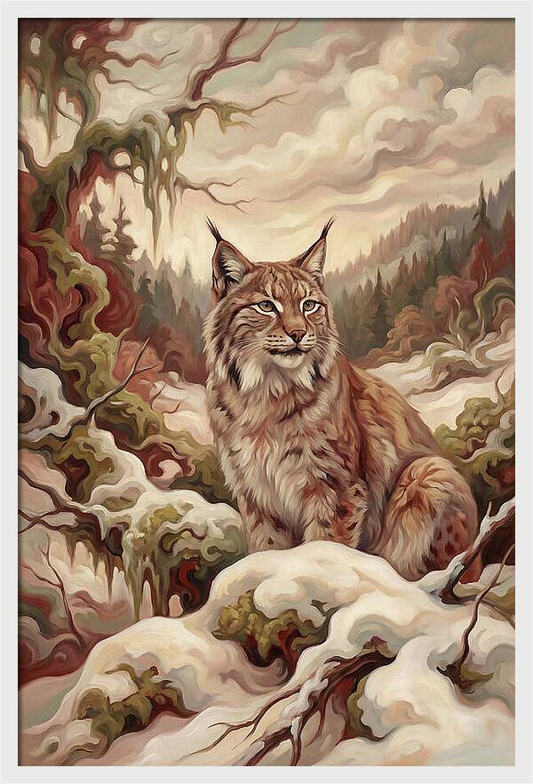 Lynx In A Winter Wonderland