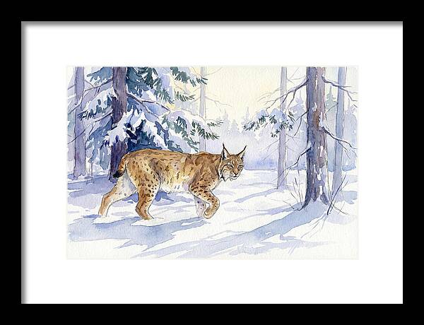 Lynx In Winter Wonderland