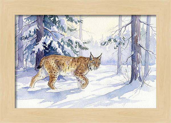 Lynx In Winter Wonderland