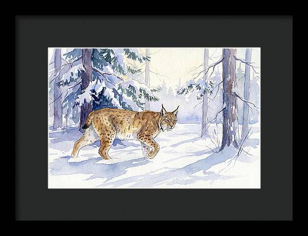 Lynx In Winter Wonderland