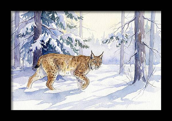 Lynx In Winter Wonderland
