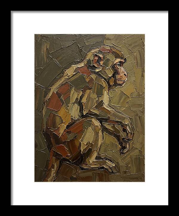 Macaque In Earthy Tones