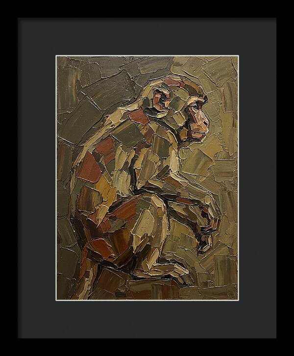 Macaque In Earthy Tones
