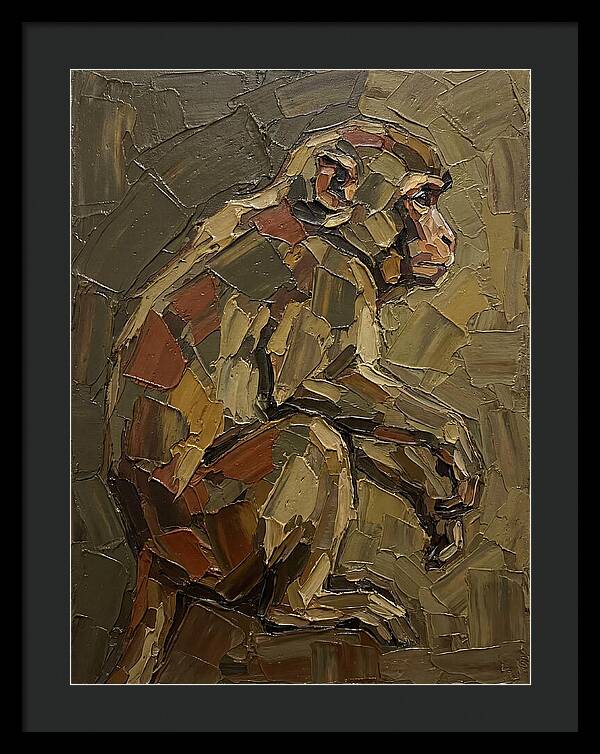 Macaque In Earthy Tones