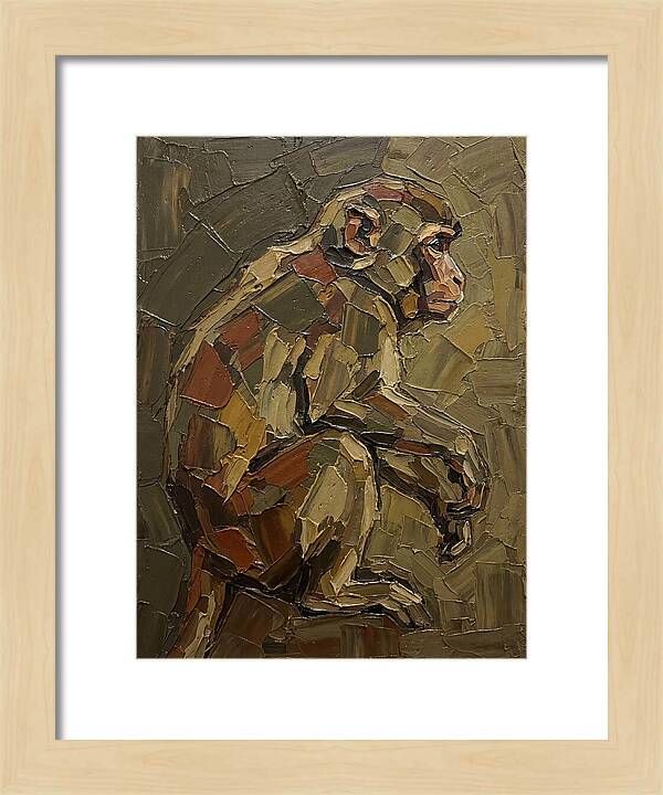 Macaque In Earthy Tones