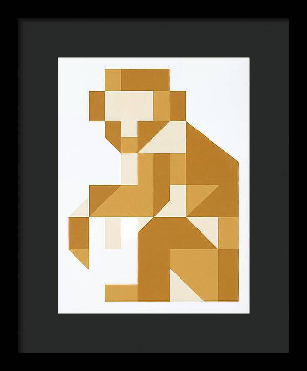 Macaque In Geometric Form