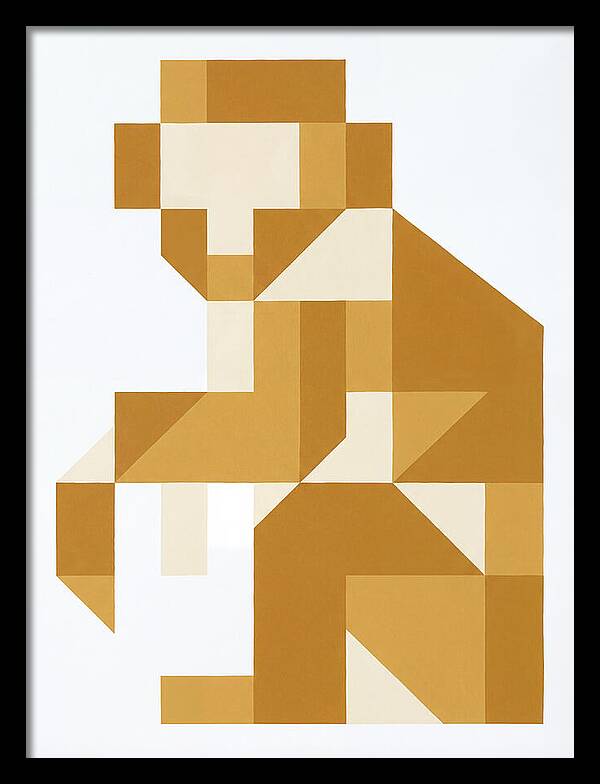 Macaque In Geometric Form
