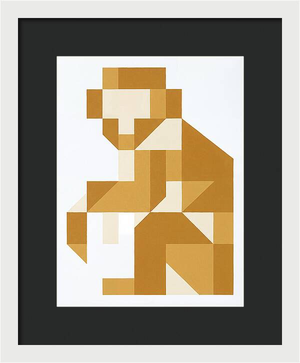 Macaque In Geometric Form