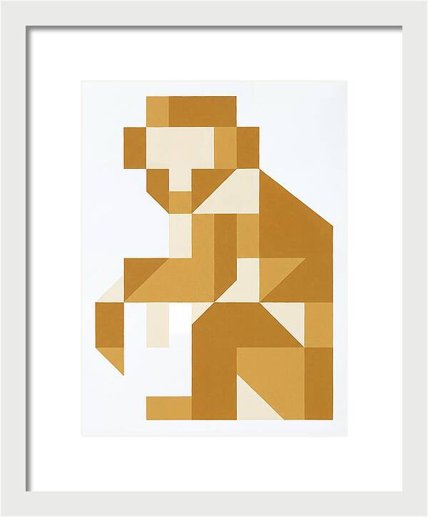 Macaque In Geometric Form