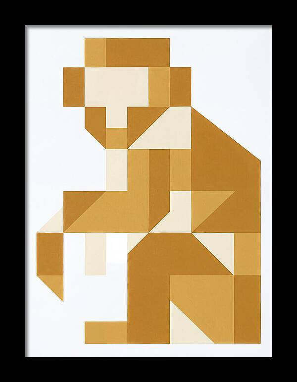 Macaque In Geometric Form