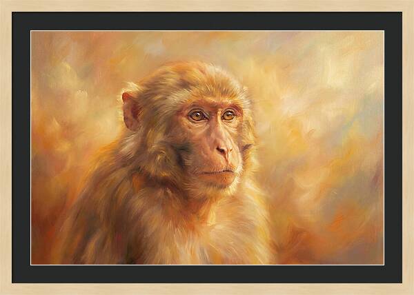 Macaque In Light