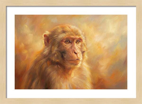 Macaque In Light