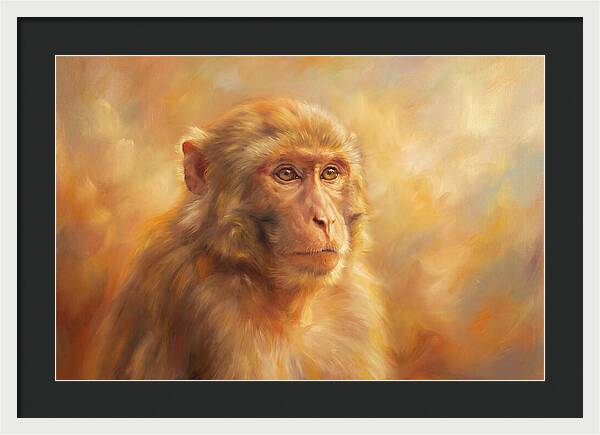 Macaque In Light