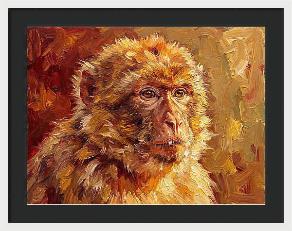 Macaque In Mediterranean Light