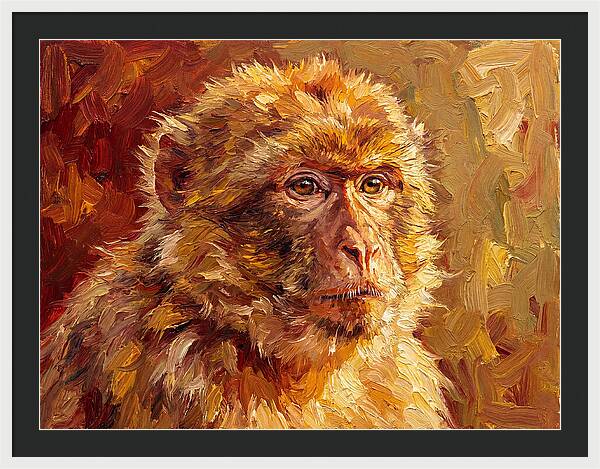 Macaque In Mediterranean Light